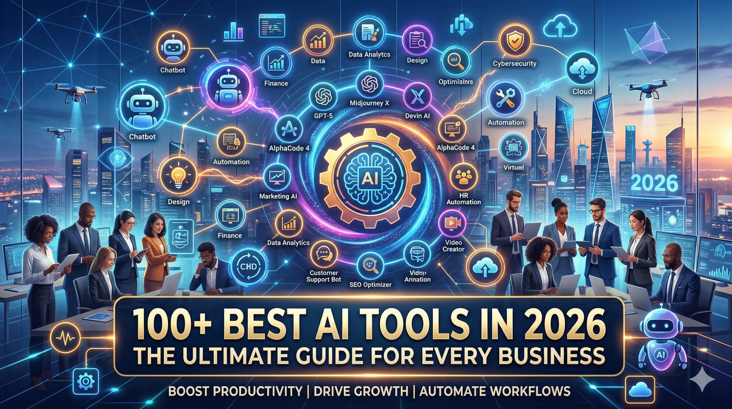100+ Best AI Tools in 2026 – The Ultimate Guide for Every Business